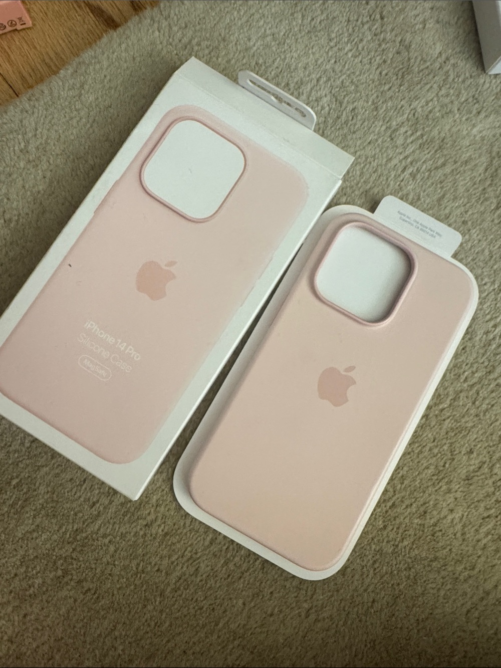 Apple Silicone iPhone Case - Light Pink